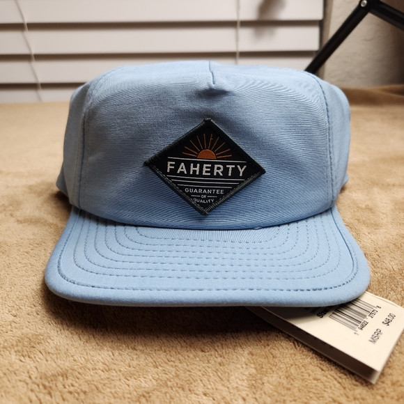 Faherty Accessories Faherty Brand Nwt All Day Hat In A Weather Blue